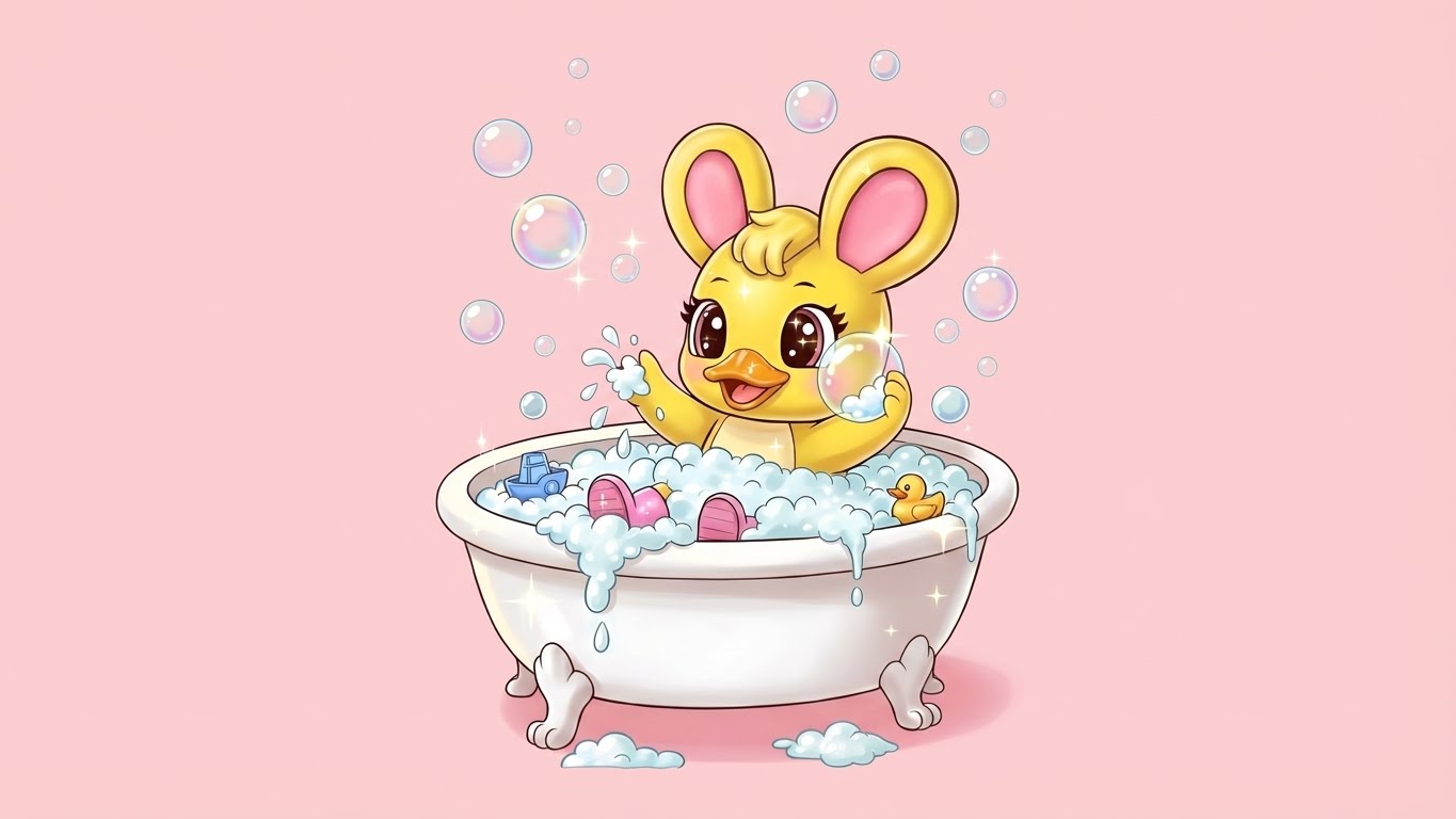 baño para colorear con cuento infantil